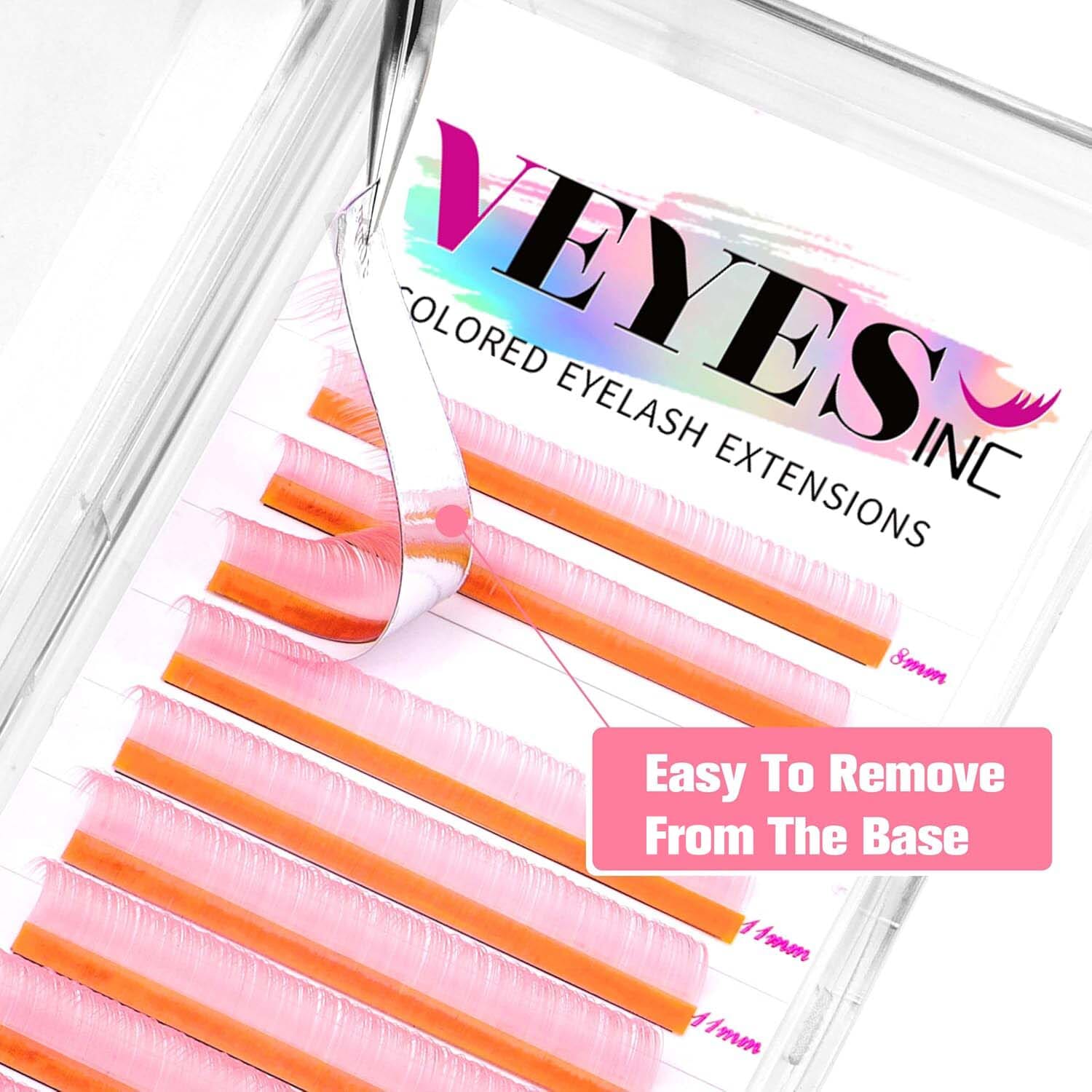 Sweet Pink Lash 0.07mm CA95131 Individual eyelashes VEYELASH® 