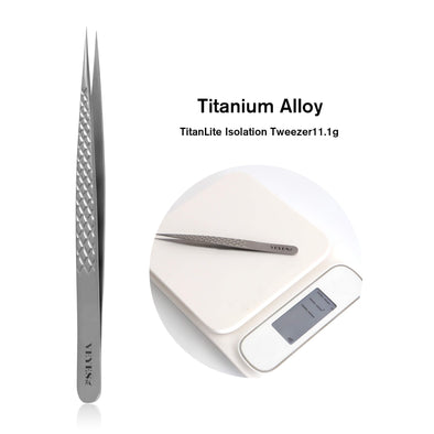 Titanium Alloy - TitanLite Isolation Tweezer CA95131 Tweezers VEYELASH 