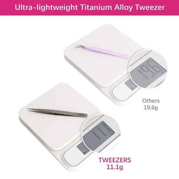 Titanium Alloy - TitanLite Isolation Tweezer CA95131 Tweezers VEYELASH 