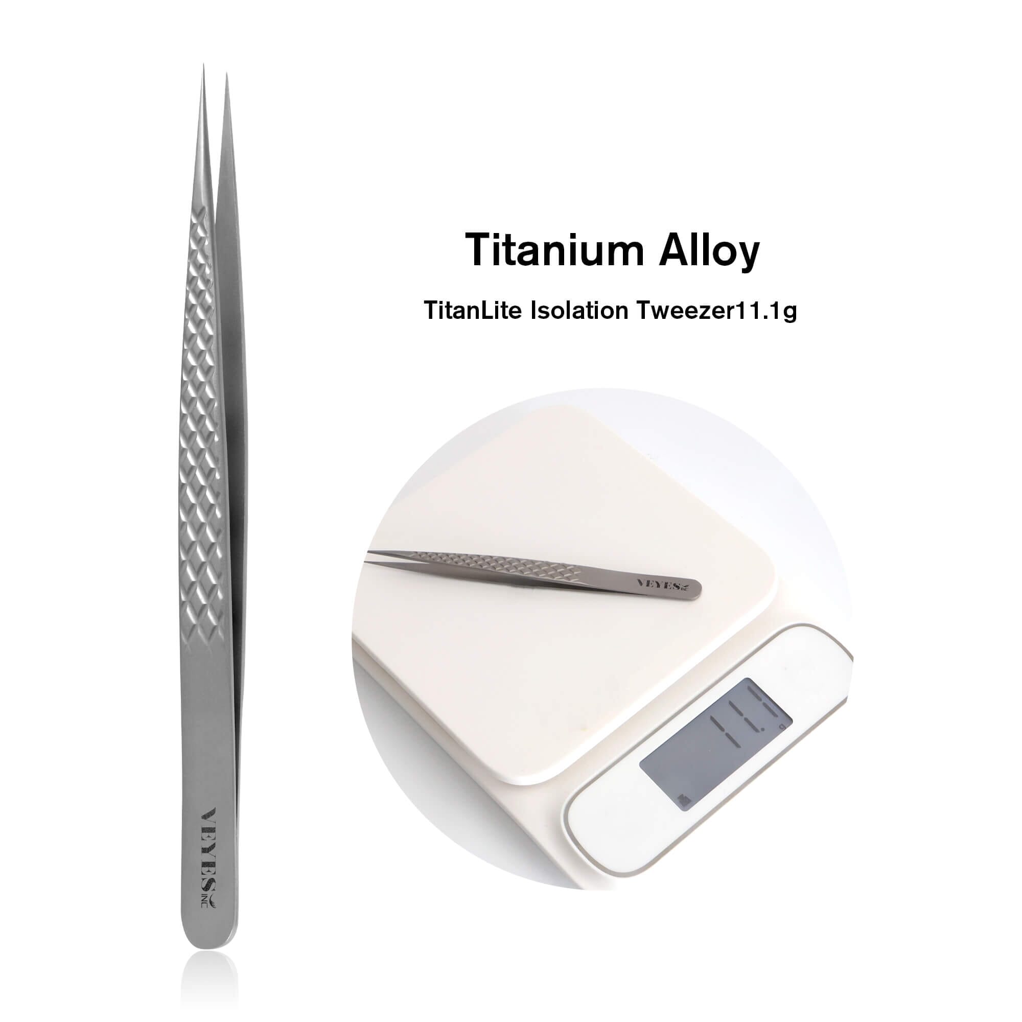 Titanium Alloy - TitanLite Isolation Tweezer Tweezers VEYELASH 