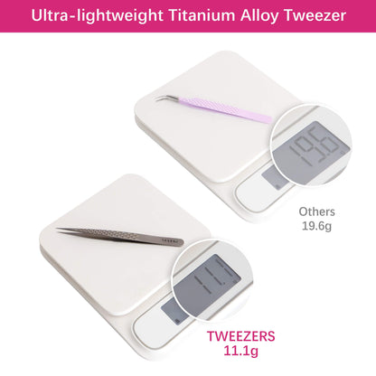 Titanium Alloy - TitanLite Isolation Tweezer Tweezers VEYELASH 