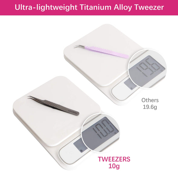 Titanium Alloy - TitanLite Volume Tweezer CA95131 Tweezers VEYELASH 