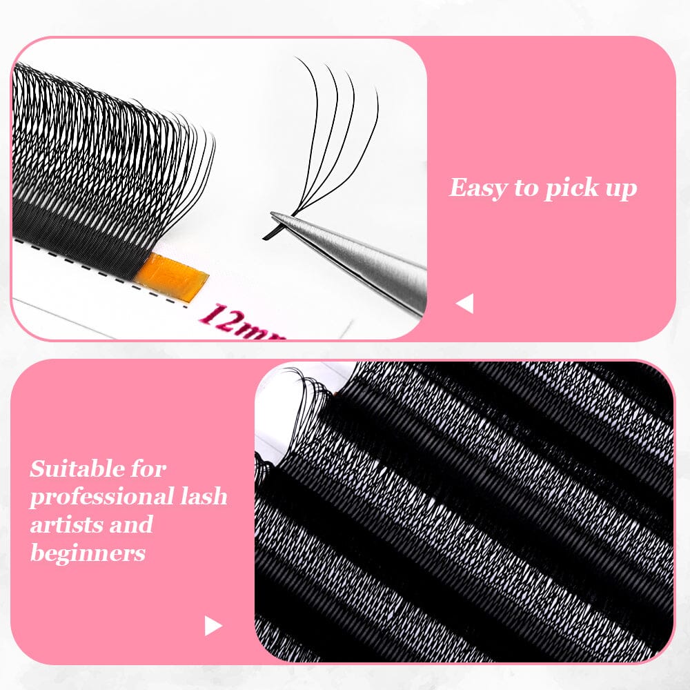 U Shaped 4D Lash Extensions Individual eyelashes VEYELASH 