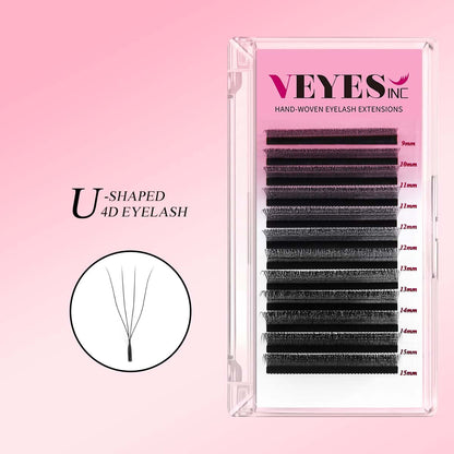 U Shaped 4D Lash Extensions Individual eyelashes VEYELASH 