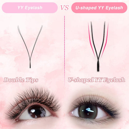 U Shaped YY Lash Extensions Individual eyelashes VEYELASH 