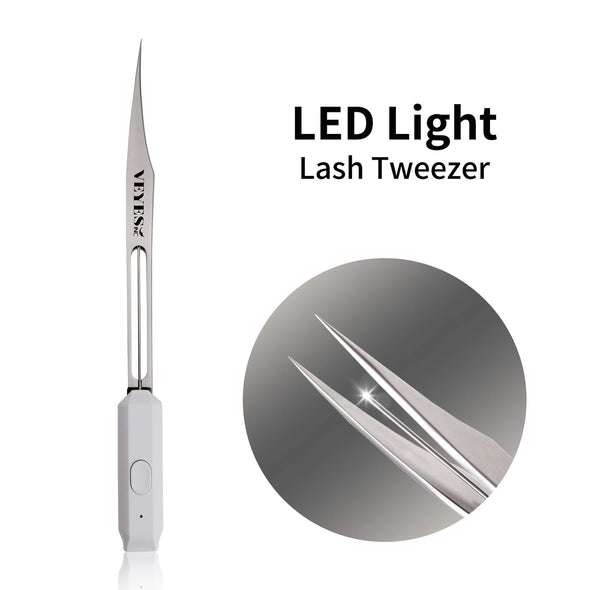 Upgraded LED Light Isolation Tweezer CA95131 VEYELASH 