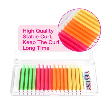 UV Neon Colored Lash Individual eyelashes VEYELASH® 