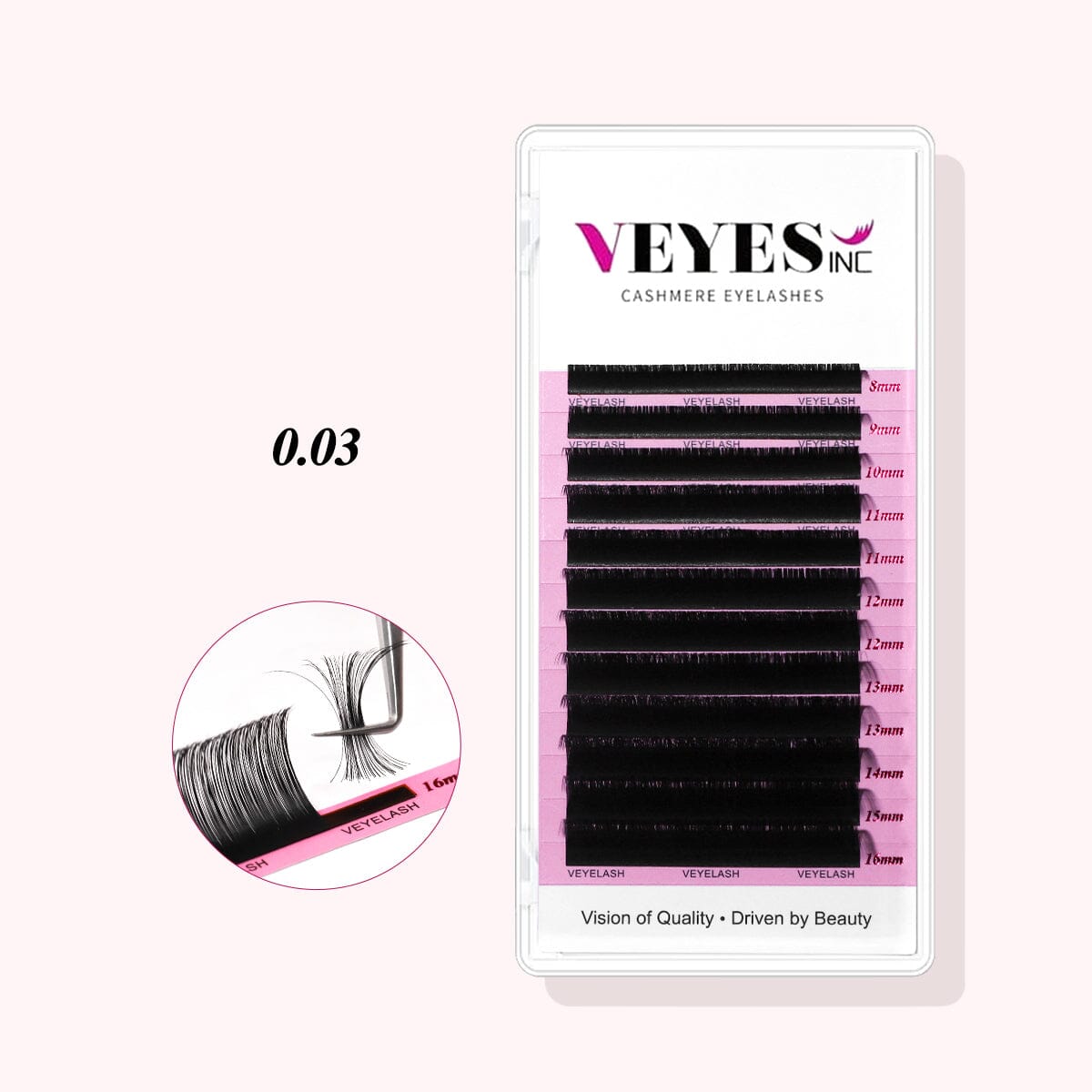 VEYESINC Cashmere Lashes - 0.03MM Individual eyelashes VEYELASH® 