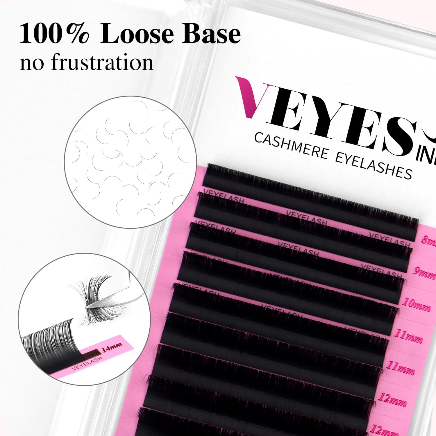 VEYESINC Cashmere Lashes - 0.07MM Individual eyelashes VEYELASH 