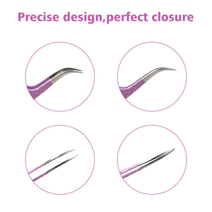 Volume J45 Purple Lash Tweezer Tweezers VEYELASH 
