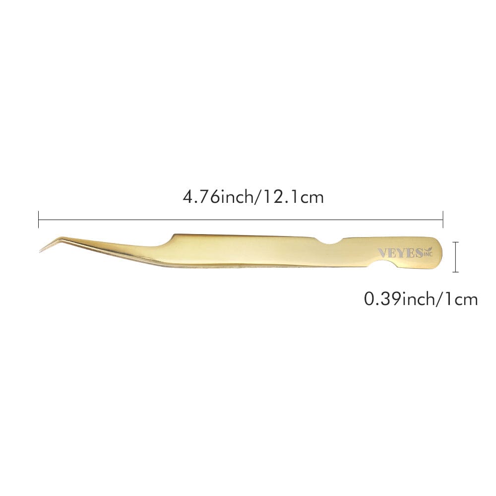Volume JL Gold Tweezer Tweezers VEYELASH 