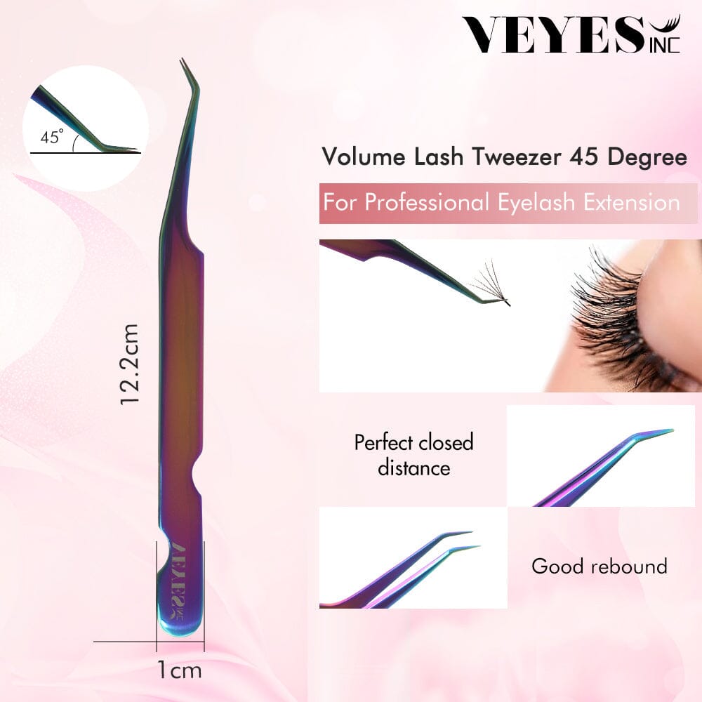 Volume Lash Tweezer 45 Degree Tweezers VEYELASH 