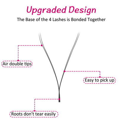 W Shaped YY Lash Extensions Individual eyelashes VEYELASH 