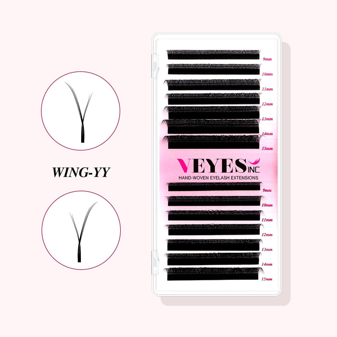 Wispy Wing YY Lashes Individual eyelashes VEYELASH 