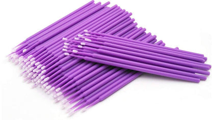 100PC Disposable Micro Wands CA95131 假睫毛配件 VEYELASH® PURPLE 