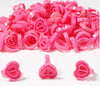 100PC Heart-Shaped Ring Cup CA95131 VEYELASH? ROSE RED 