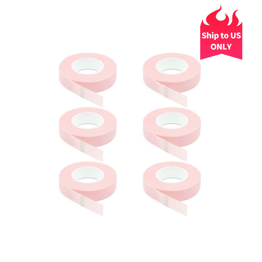 6 Rolls Micropore Eyelash Tape Pink CA 95131 Eyelash Tape Veyelashfactory 