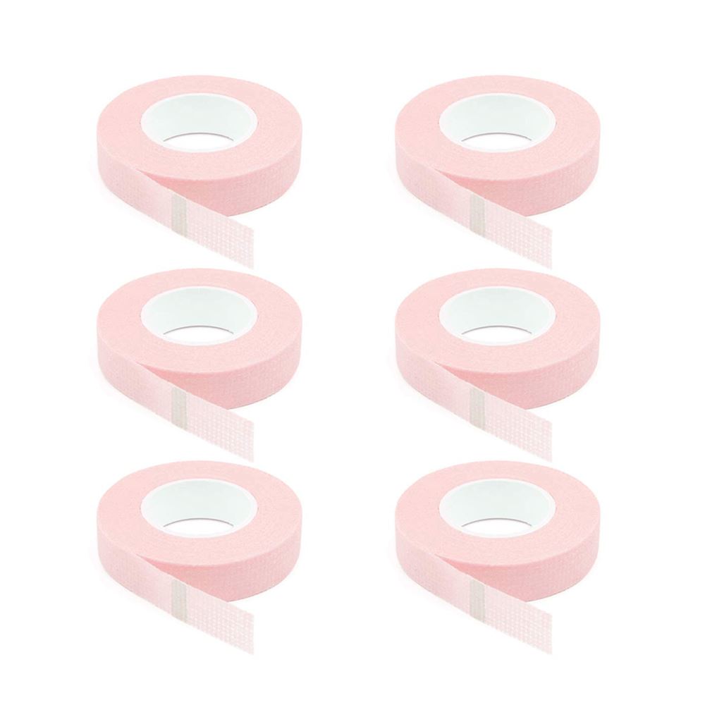 6 Rolls Micropore Eyelash Tape Pink Eyelash Tape Veyelashfactory 