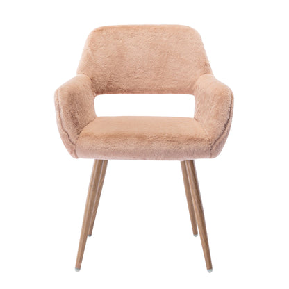 Beauty Salon Chairs with Faux Fur VEYELASH® Camel 