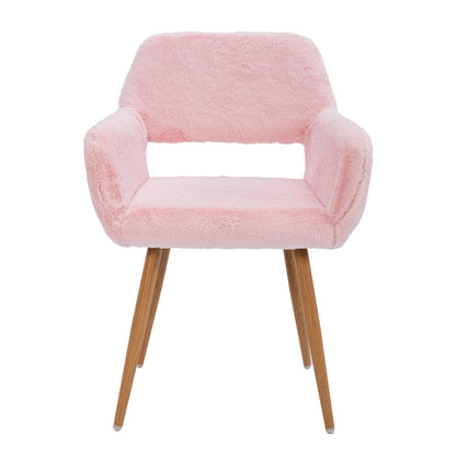 Beauty Salon Chairs with Faux Fur VEYELASH® Pink 