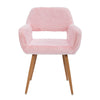 Beauty Salon Chairs with Faux Fur VEYELASH® Pink 