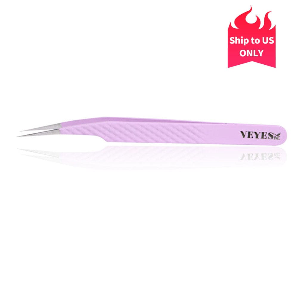 Classic Straight purple Tweezer CA95131 Tweezers VEYELASH 