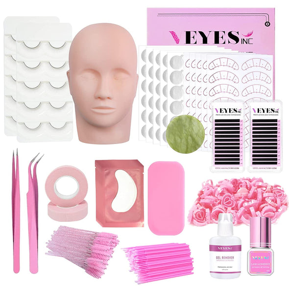 EyeLash Extension Starters Kit With Mannequin Head Eyelash Kits VEYELASH 