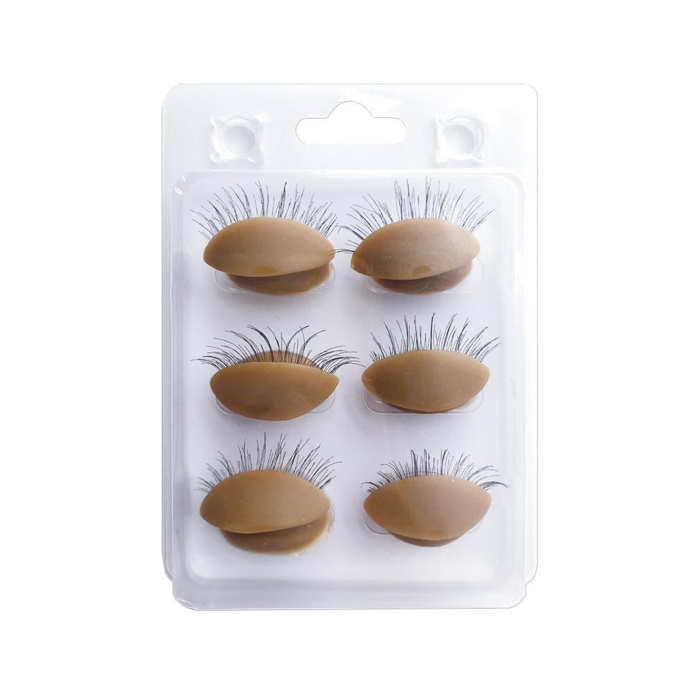 Mannequin of Replace Eyelids Practice mannequin VEYELASH? Chocolate 3 pairs eyes 