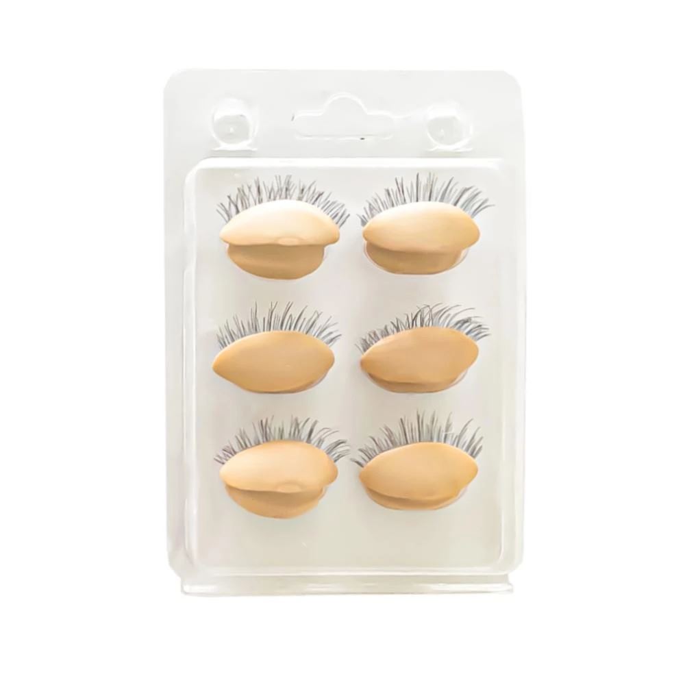 Mannequin of Replace Eyelids Practice mannequin VEYELASH? Natural 3 pairs eyes 