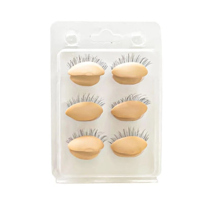 Mannequin of Replace Eyelids Practice mannequin VEYELASH? Natural 3 pairs eyes 