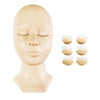Mannequin With Replacement Eyelids Practice mannequin Veyelashfactory Natural 1 head + 4 pairs eyelids 
