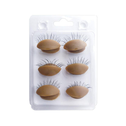Replacement Eyelids For Mannequin Head Practice mannequin VEYELASH? Chocolate 