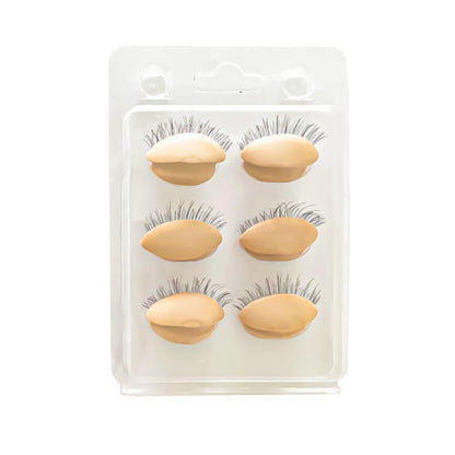 Replacement Eyelids For Mannequin Head Practice mannequin VEYELASH? Natural 